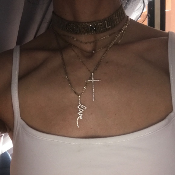 Chanel gold mesh choker RARE necklace - Picture 6 of 16